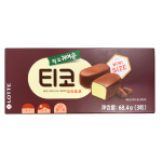Lotte Tico Mini Choco Ice Cream Dark Chocolate 68.4G