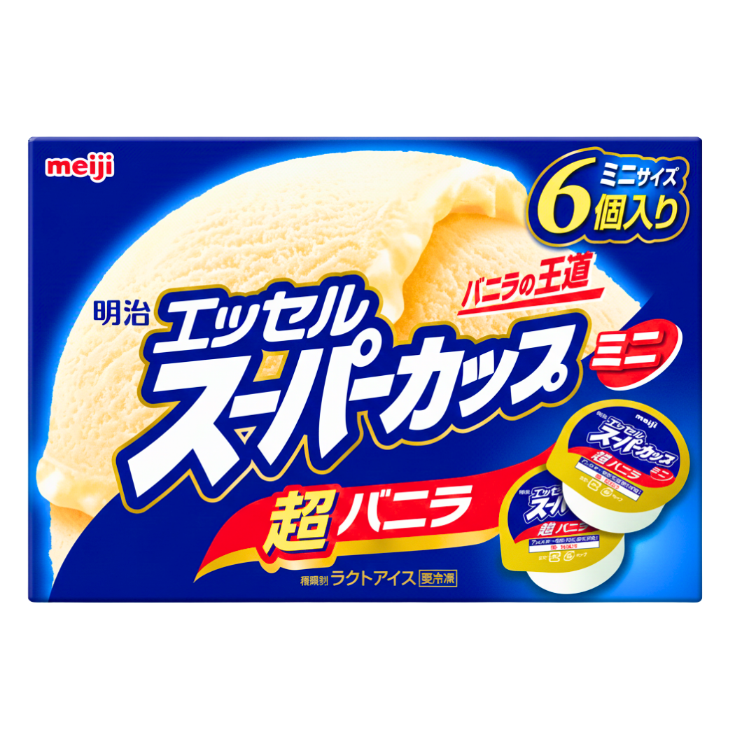 Meiji Essel Super Vanilla Mini Cup Ice Cream (6 Pieces), 540 ml (2)