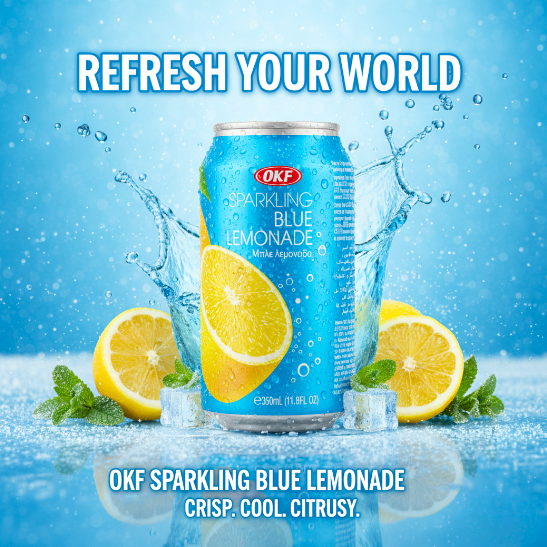 OKF SPARKLING BLUE LEMONADE 350ml (1)