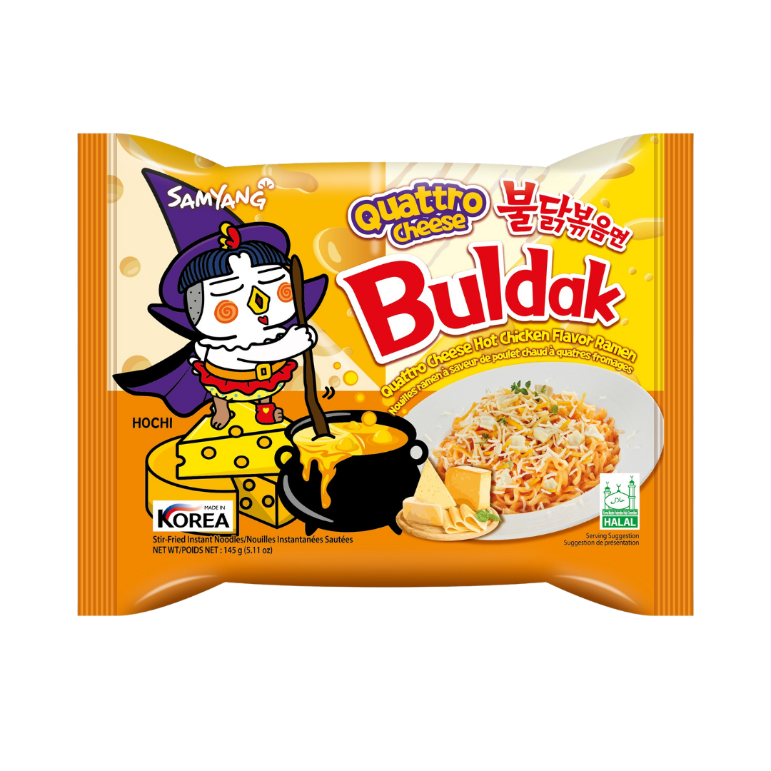 Samyang Buldak Quattro Cheese Hot Chicken Flavour Ramen -145g