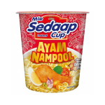 Sedaap Mie Instant Cup Rasa Ayam Nampol – Nampol Chicken Flavor Instant Noodles, 75g