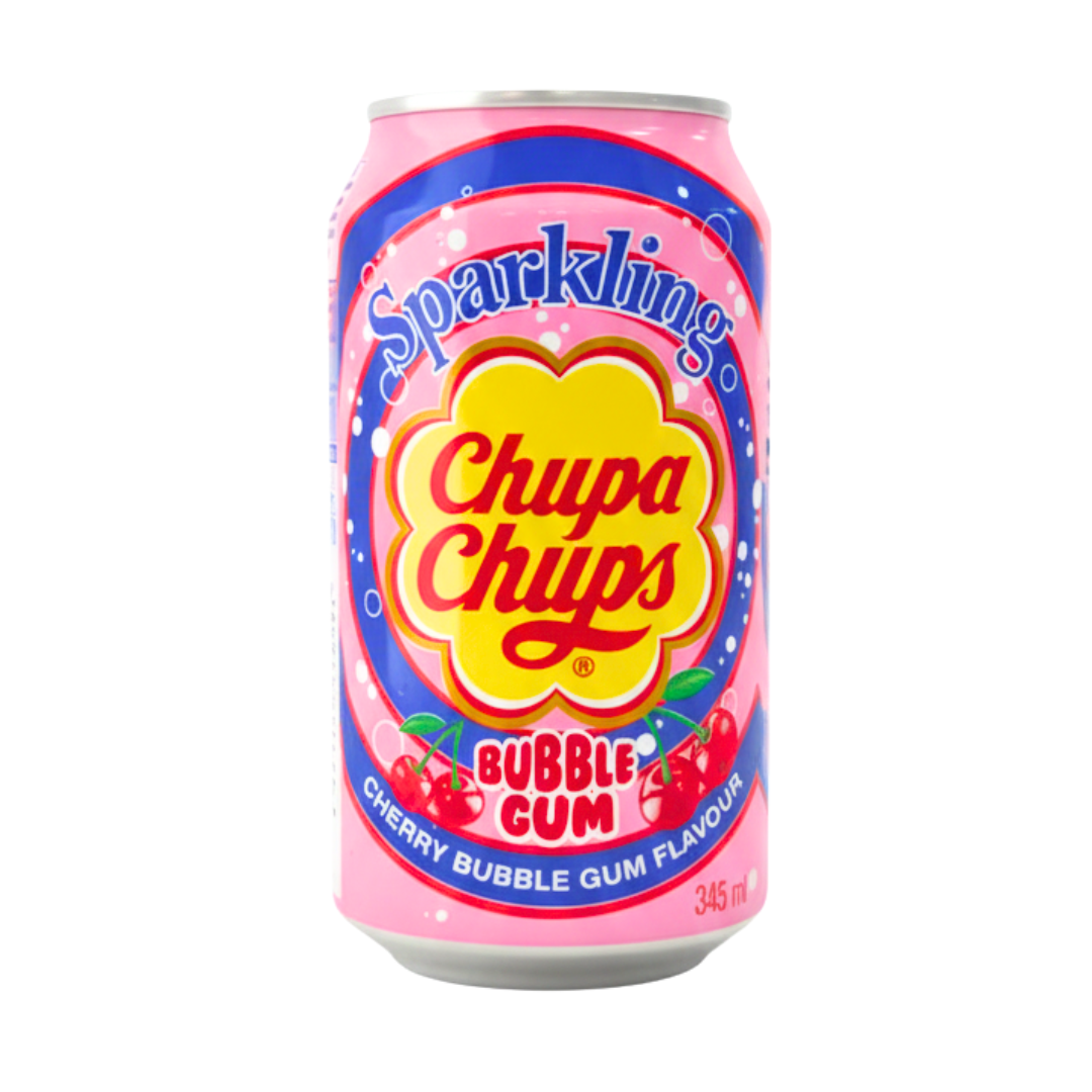 Chupa Chups Sparkling Cherry Bubble Gum Flaour 345ml