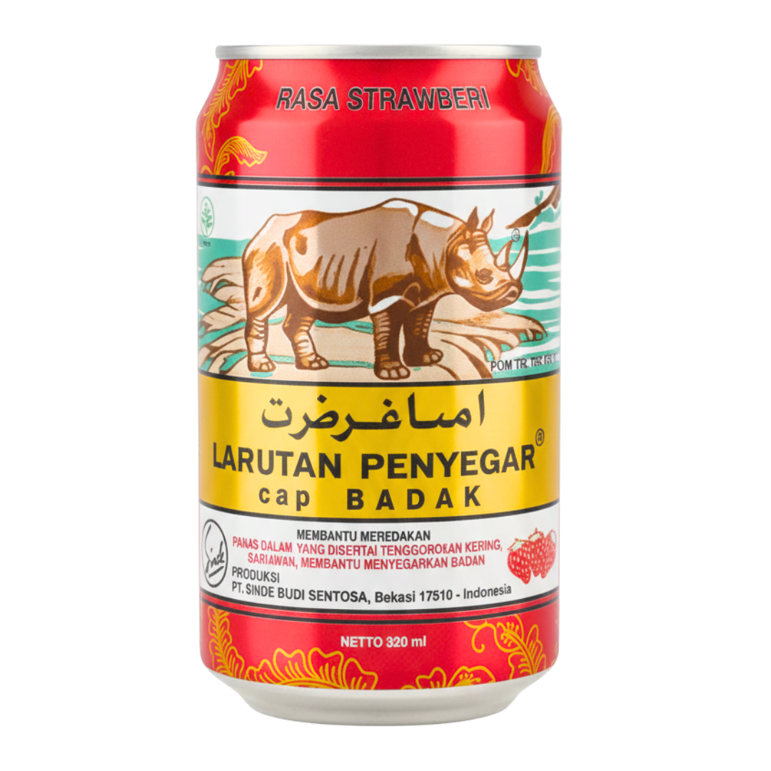 Larutan Penyegar Cap Badak – Strawberry Flavor 320 ml (1)