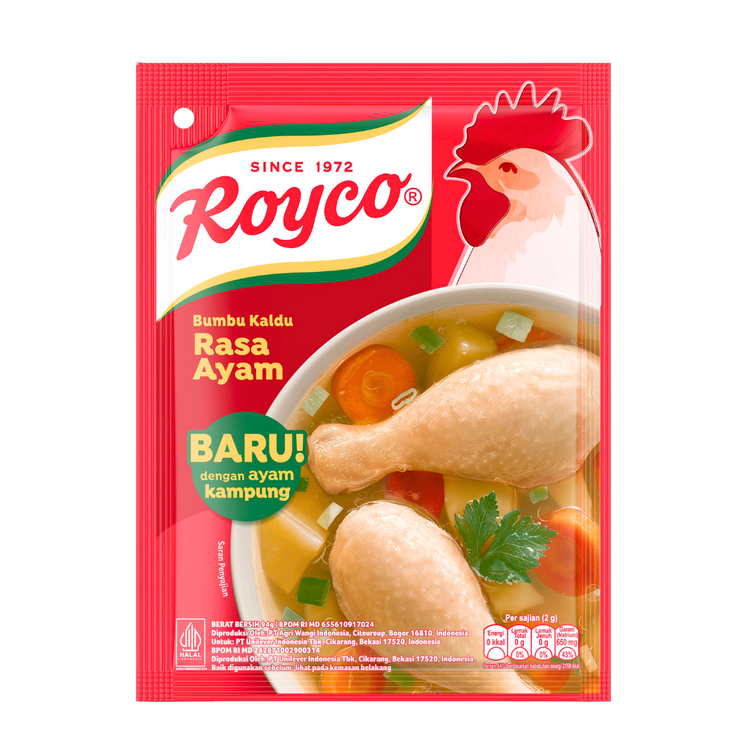 Royco Bumbu Kaldu Rasa Ayam chicken broth seasoning powder 220g (1)