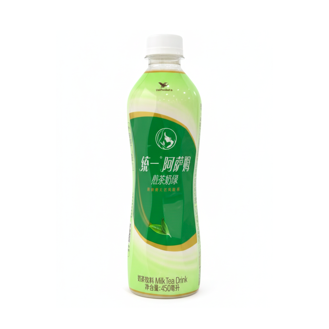 Uni-President (Unif) Assam Green Tea Milk Tea Drink 450g